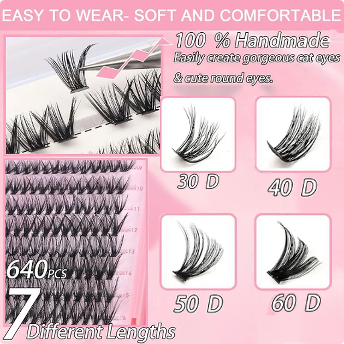 Flirtsy Refill Tray — 640 D-Curl Lash Clusters